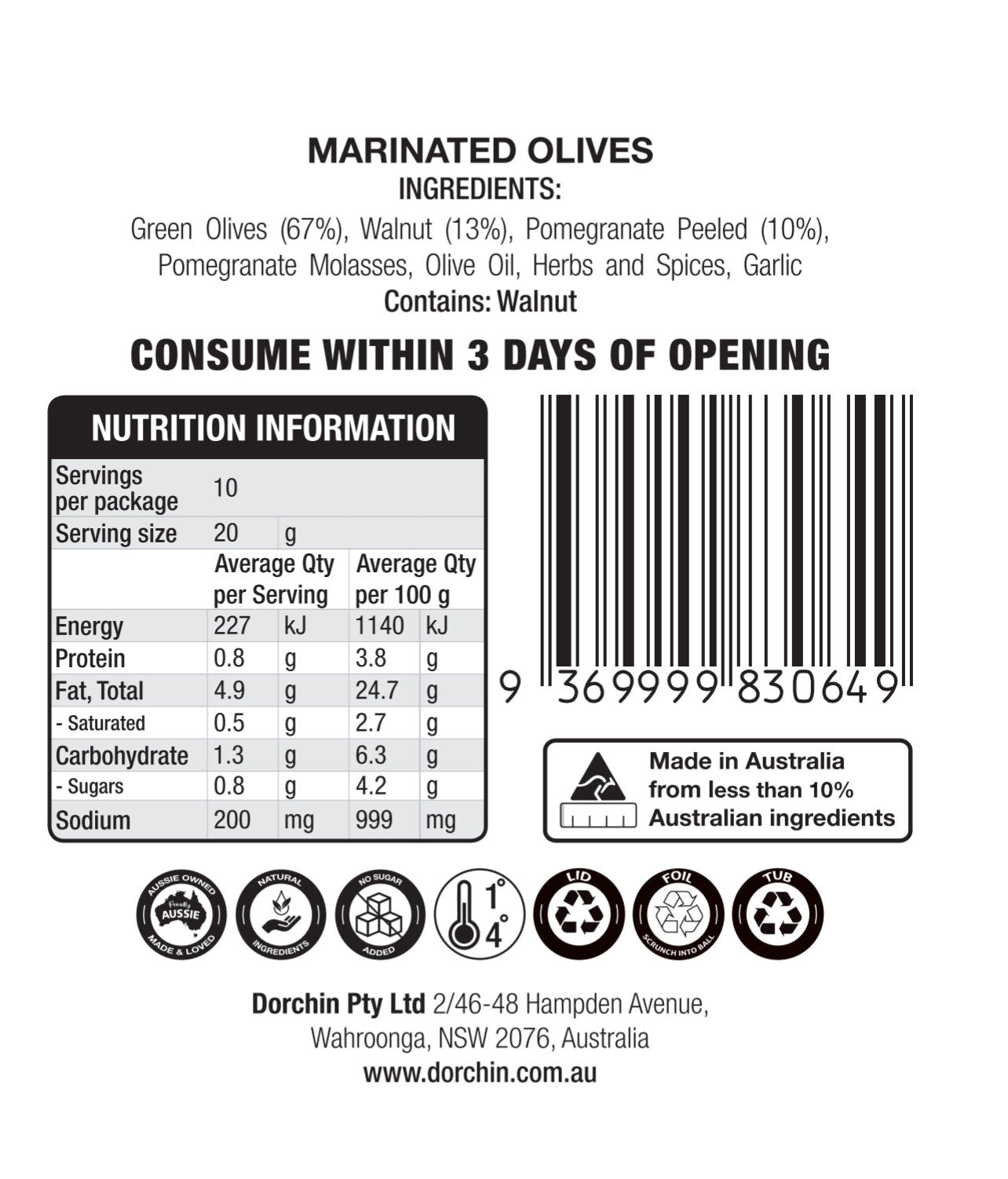 Marinated Olives